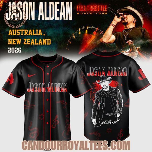 Jason Aldean – Full Throttle World Tour Exclusive Baseball Jersey