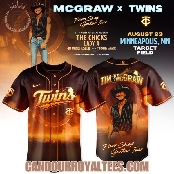 Minnesota Twins x Tim McGraw – “Pawn Shop Guitar Tour 2026” Jersey