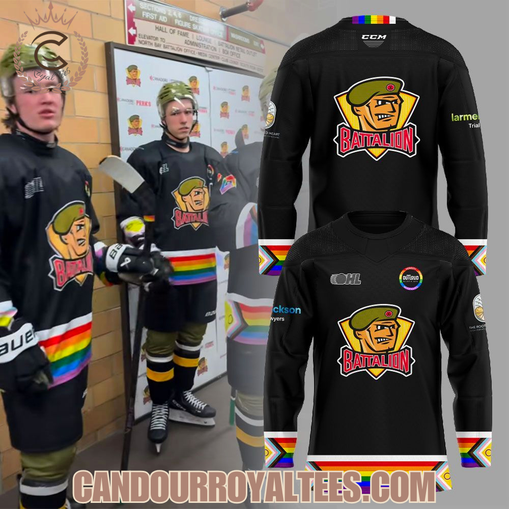 North Bay Battalion Inclusion Night With Our Brand New DEI Warm-Up Sweaters 2026 Hockey Jersey North Bay Battalion Inclusion Night With Our Brand New DEI Warm-Up Sweaters 2026 Hockey Jersey