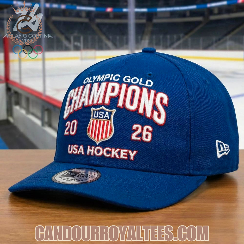 Olympic Gold Champions 2026 USA Hockey Cap Olympic Gold Champions 2026 USA Hockey Cap
