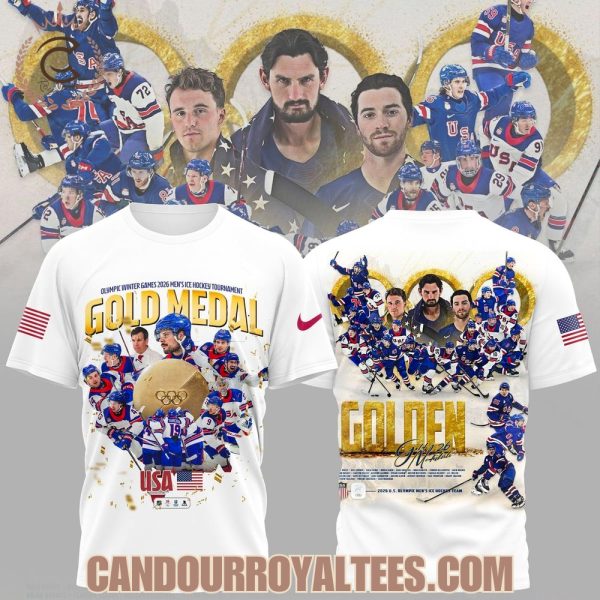 Olympic Winter Games 2026 Men’s Ice Hockey Tournament Gold Medal Tshirt, Hoodie