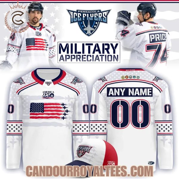 Pensacola Ice Flyers x Military Appreciation Jersey