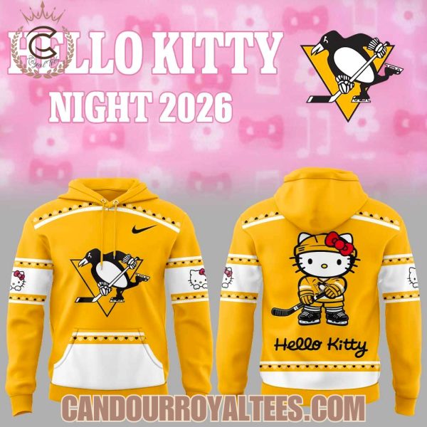 Pittsburgh Penguins Hello Kitty Night 2026 Hoodie
