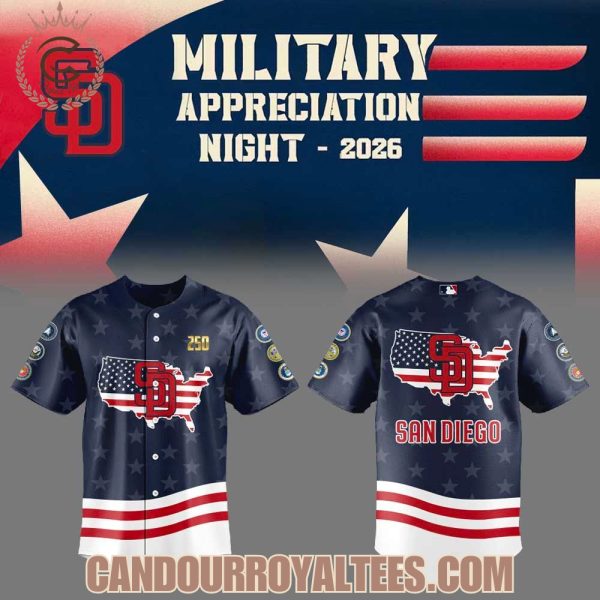 San Diego Padres Military Appreciation 2026 Jersey