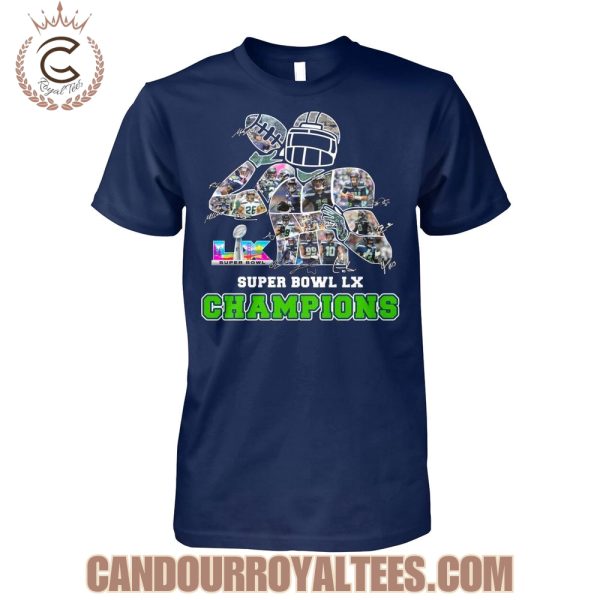 Seattle Seahawks Super Bowl LX Champions T-Shirt
