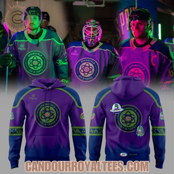 Springfield Thunderbirds Cartoon Ice-O-Topes Night Hoodie