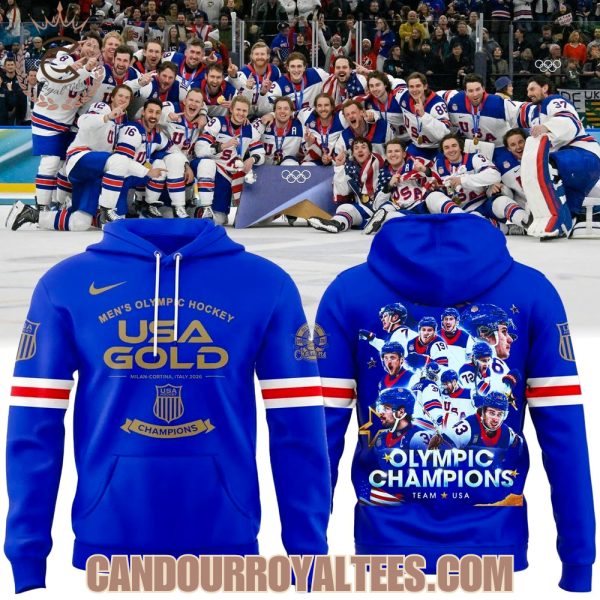 USA Men’s Ice Hockey Team Olympic 2026 Champions Hoodie