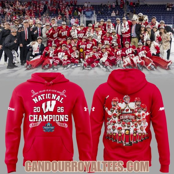 2026 Women’s Hockey National Champions Wisconsin Badgers Hoodie