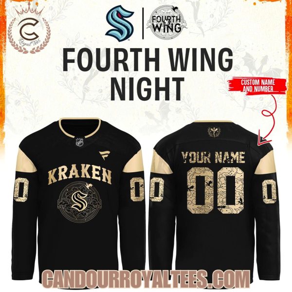 ’26 Seattle Kraken Fourth Wings Night Hockey Jersey