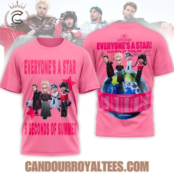 5 Seconds Of Summer Everyone’s A Star World Tour T-Shirt