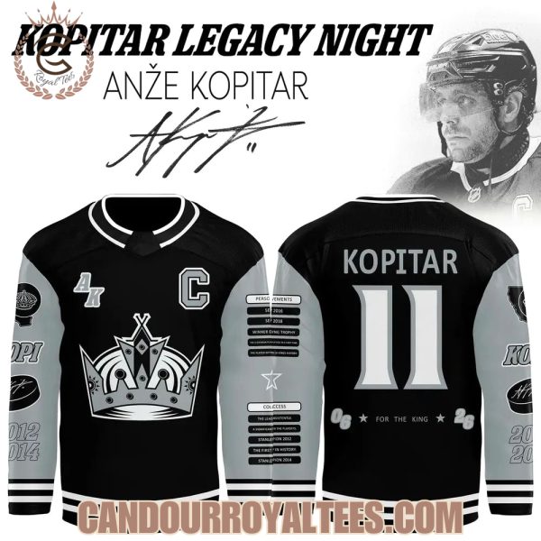 Anže Kopitar #11 Legacy Night Jersey
