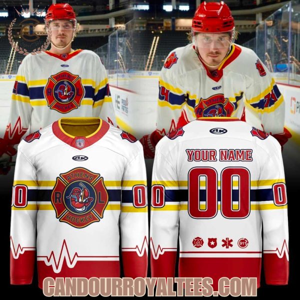 Athens Rock Lobsters The First Responders Night 2026 Hockey Jersey
