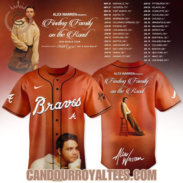 Atlanta Braves x Alex Warren Finding Family on the Road 2026 Jersey