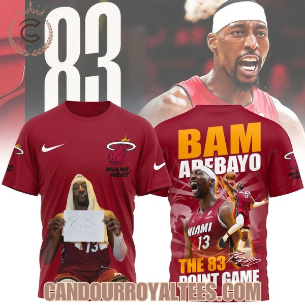Bam Adebayo The 83 Point Game Miami Heat T-Shirt, Hoodie