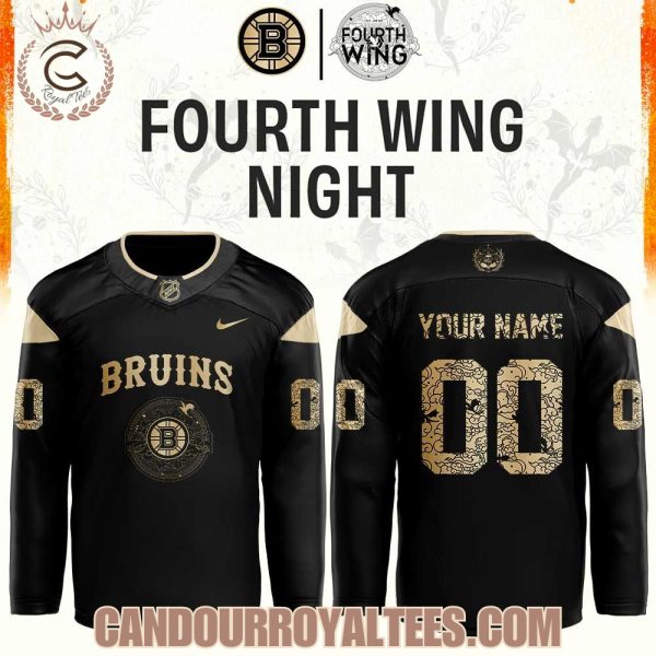 Boston Bruins Fourth Wings Night 2026 Hockey Jersey