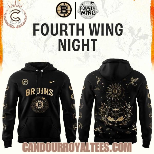 Boston Bruins Fourth Wings Night 2026 Hoodie