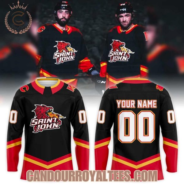 Calgary Wranglers 25th Anniversary Uniform Hockey Jersey
