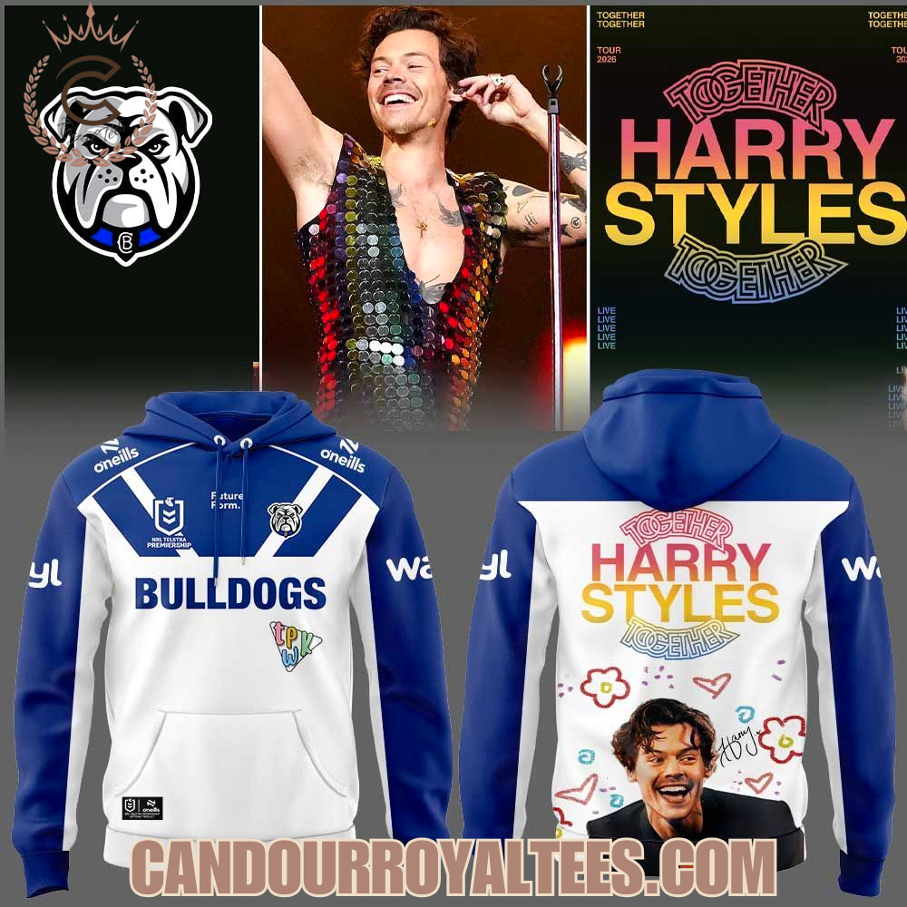 Canterbury-Bankstown Bulldogs x Harry Styles The Together Together Tour 2026 Hoodie Canterbury-Bankstown Bulldogs x Harry Styles The Together Together Tour 2026 Hoodie