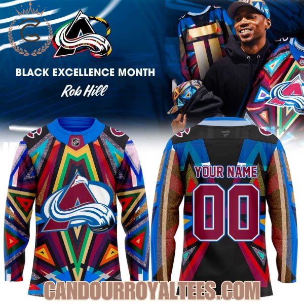 Colorado Avalanche Black Excellence Month 2026 Hockey Jersey