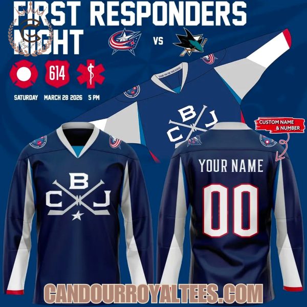 Columbus Blue Jackets First Responders Night 2026 Hockey Jersey