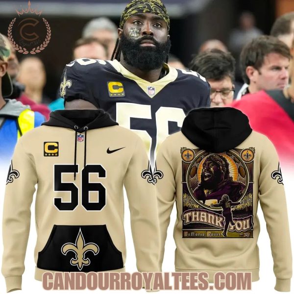 Demario Davis #56 Saints Captain Hoodie