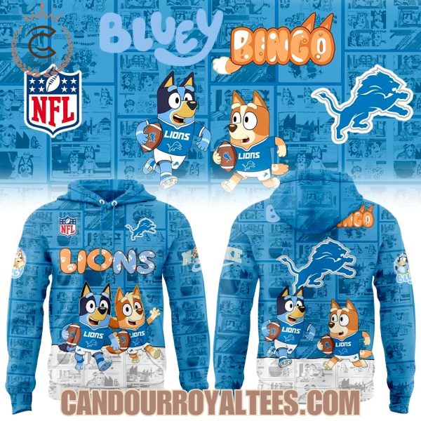 Detroit Lions x Bluey and Bingo Hoodie