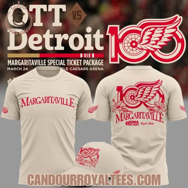 Detroit Red Wings Margaritaville Tshirt 2026