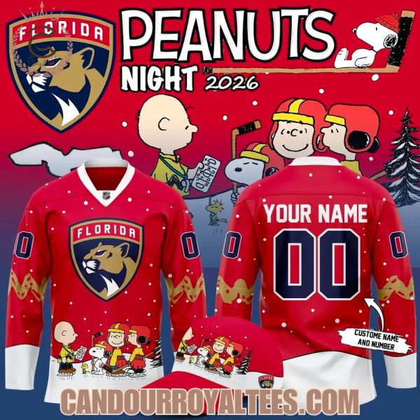 Florida Panthers x Peanuts Night Jersey 2026
