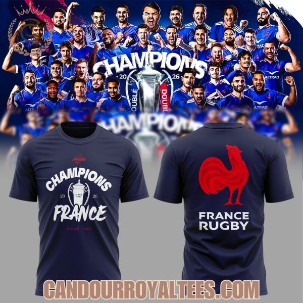 France Rugby Guinness Men’s Six Nations Champions T-Shirt, Hoodie