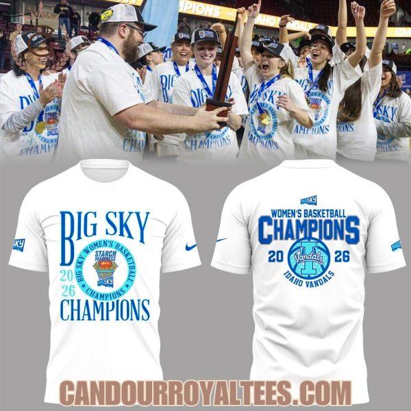 Idaho Vandals Big Sky WBB Champions 2026 T-Shirt