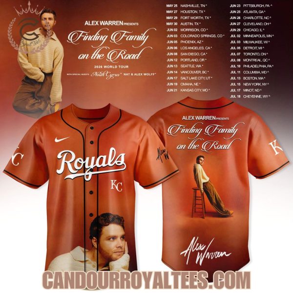 Kansas City Royals x Alex Warren Finding Family on the Road 2026 Jersey
