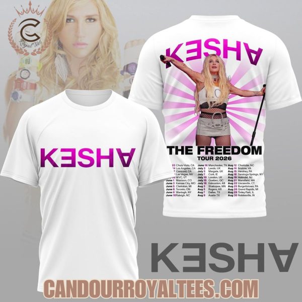Kesha The Freedom Tour 2026 T-Shirt