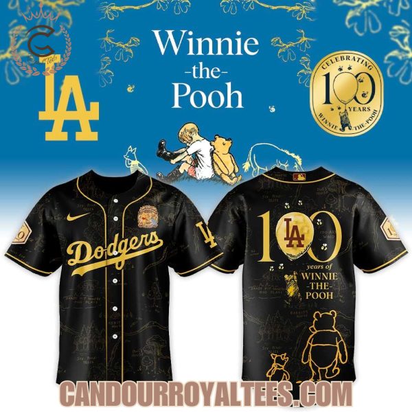 Los Angeles Dodgers x Winnie The Pooh 100th Anniversary Jersey
