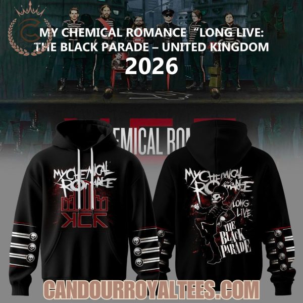 My Chemical Romance Long Live The Black Parade UK 2026 Tour Graphic Hoodie