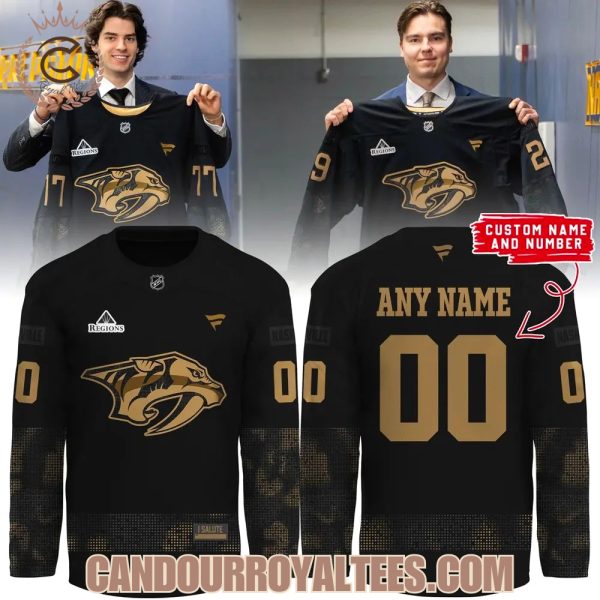 Nashville Predators Military Salute Week 2026 Hockey Jersey