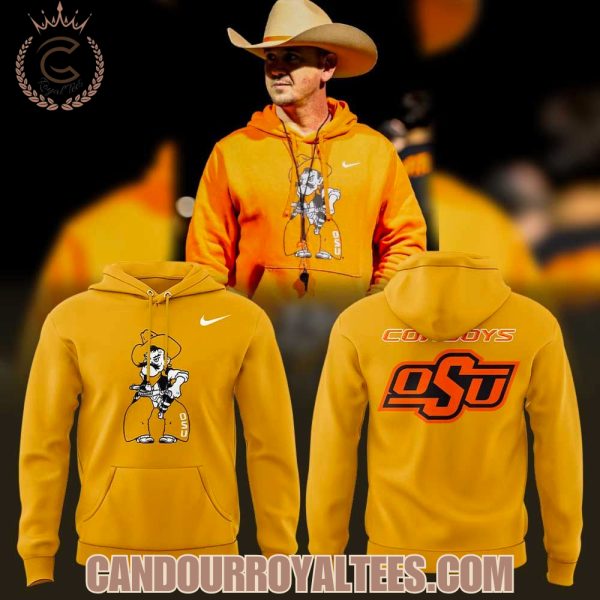 OSU Cowboy Football Pirates Paradise Night Black Yellow Hoodie