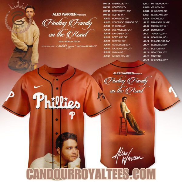 Philadelphia Phillies x Alex Warren Finding Family on the Road 2026 Jersey