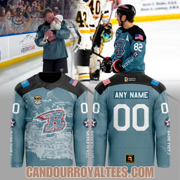 Rapid City Rush Military Appreciation Night 2026 Hockey Jersey