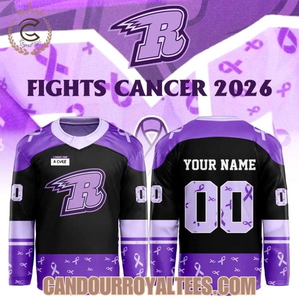 Rapid City Rush Our 2026 Rush Fights Cancer Hockey Jersey