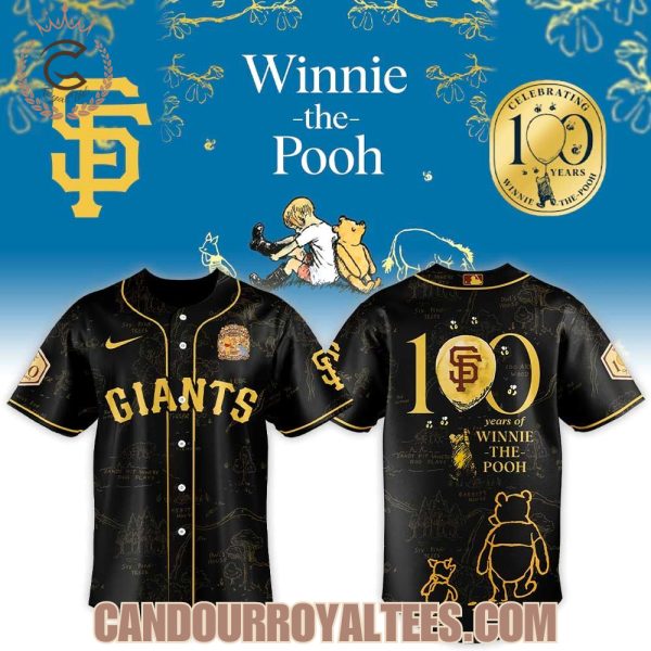 San Francisco Giants x Winnie The Pooh 100th Anniversary Jersey