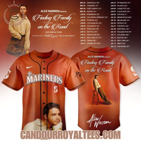 Seattle Mariners x Alex Warren Finding Family on the Road 2026 Jersey