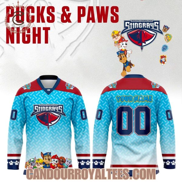South Carolina Stingrays Paw Patrol Day 2026 Hockey Jersey