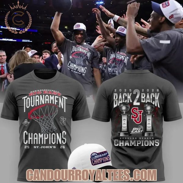 St. John’s University Men’s Basketball 2026 Big East Tournament Champions T Shirt