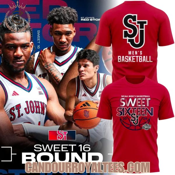 St. John’s University Men’s Basketball 2026 Sweet Sixteen TShirt, Hoodie