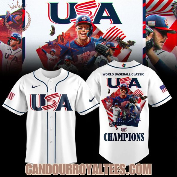 Team USA 2026 World Baseball Classic Champions Jersey – White