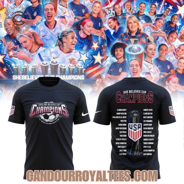 U.S. Women’s National Soccer Team 2026 She Believes Cup Champions Shirt