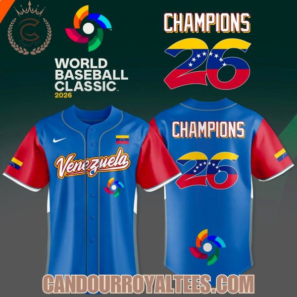 Venezuela Baseball World Baseball Classic Champions Jersey