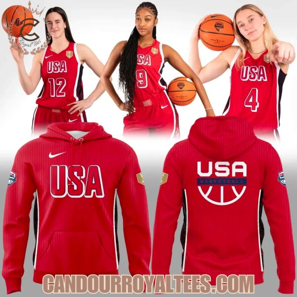Women’s US national Unifom basketball Red Hoodie