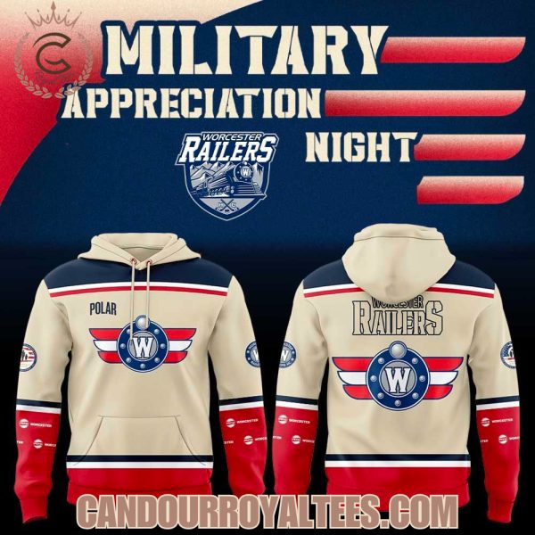 Worcester Railers HC Military Appreciation Night 2026 Hoodie