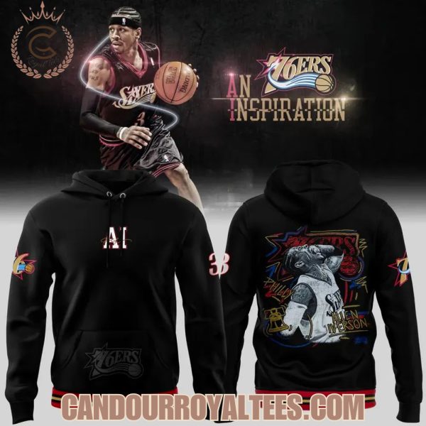 Allen Iverson Philadelphia 76ers Black Playmaker Hoodie